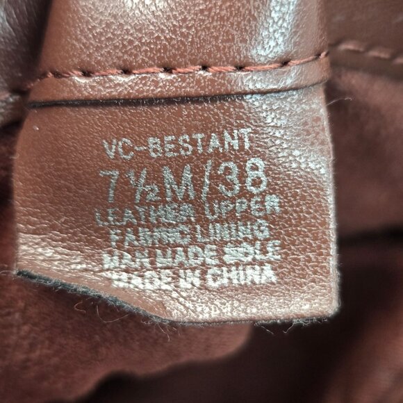 Vince Camuto Equestrian Boots 7.5 Brown Leather Knee High Studded Western Riding - Picture 14 of 14